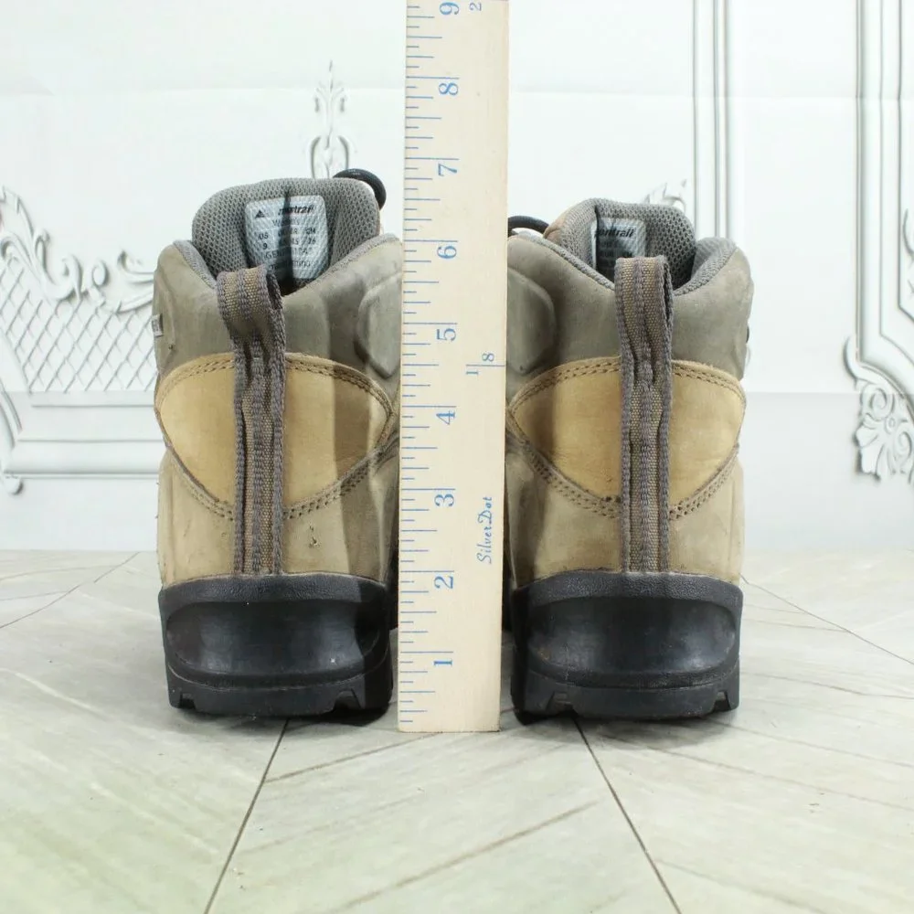 Montrail Gentorx 1743 Brown Leather Mid Trail Vibram Hiking Boots US 9 - Picture 8 of 9